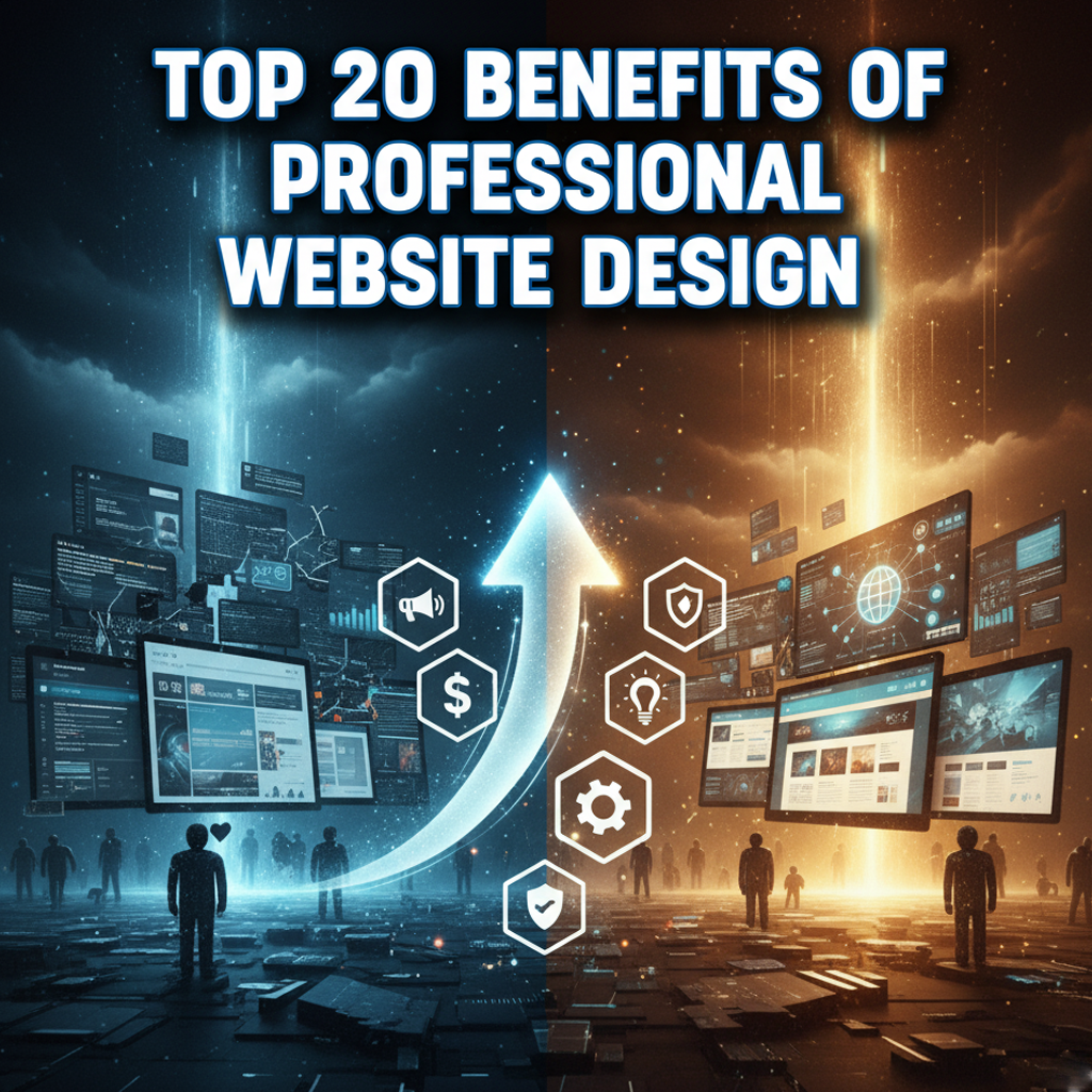 Top 20 Benefits of Professional Website Design